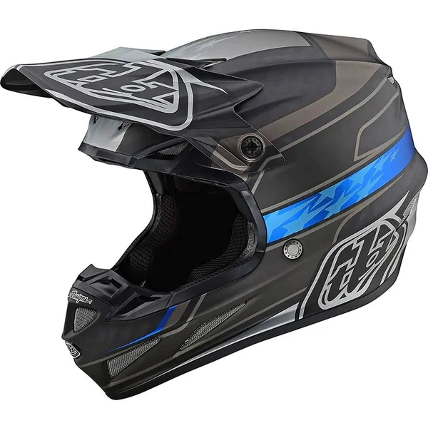 Troy Lee Designs SE4 Carbon Helmet MIPS - Speed Medium - Black/Gray