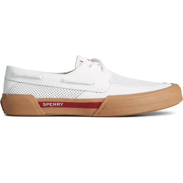 Men's Sperry, Soletide 2 Eye Boat Shoe, Size: 8.5 Medium, Red