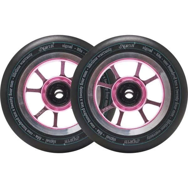North Scooters Signal Wheels – 110 x 24mm - 110mm, Black-Rose Gold