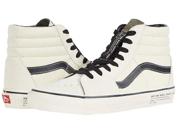 Vans Sk8-Hi 66 Supply 10.5, Antique White/Black