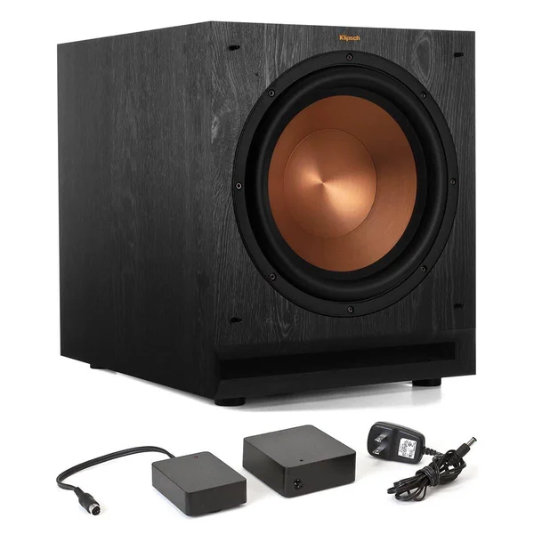 Klipsch SPL-120 12x22 Subwoofer (Ebony) with WA-2 Wireless Subwoofer Kit - 17.75" x 14.7" x 19.9"