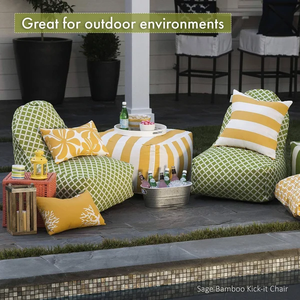 Majestic Home Goods Navajo Kick It Chair Navy