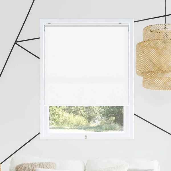 Chicology RSBW3272 32 x 72 in. Snap-N-Glide Cordless Room Darkening Roller Shades - Byssus White