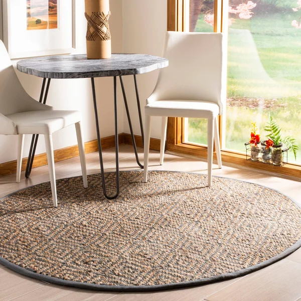 Safavieh Natural Fiber NF181C Natural, Black Rug 2&3x22 x 12& Runner