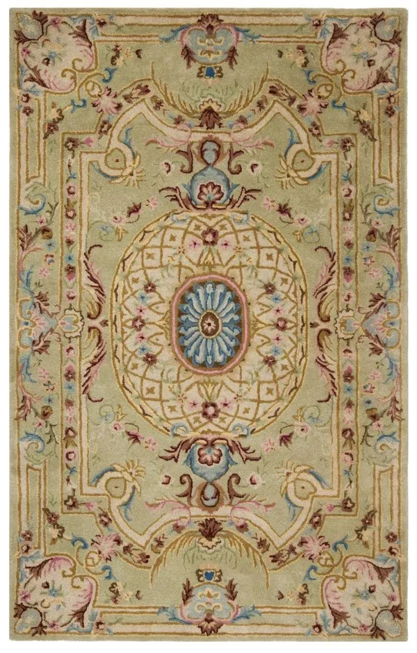 Safavieh Savonnerie Sage/Blue 9 ft. x 12 ft. Area Rug