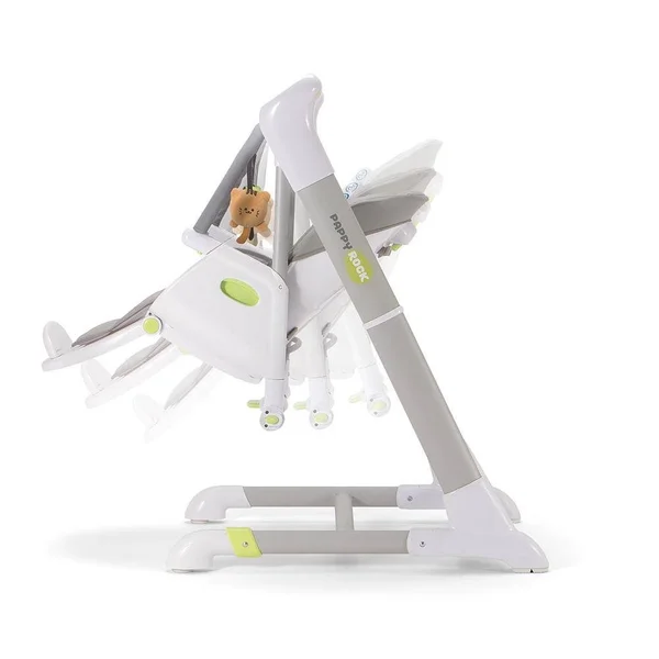 Pali Pappy Rock High Chair and Swing - Gray
