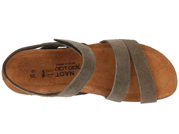Naot Women's Kayla Sandal - Size: 43, Oily Olive Suede