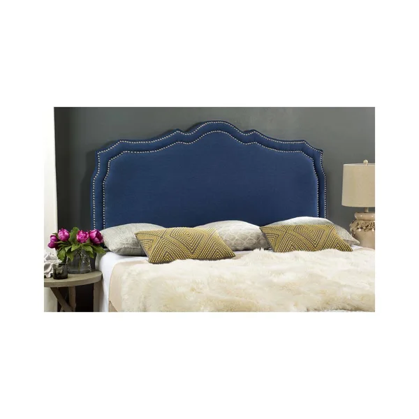 Safavieh Skyler Headboard - Steel Blue - Queen