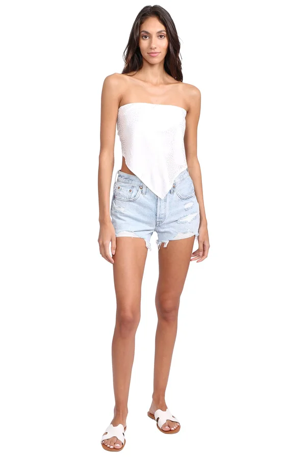 Here & Now Bandana Top S - White