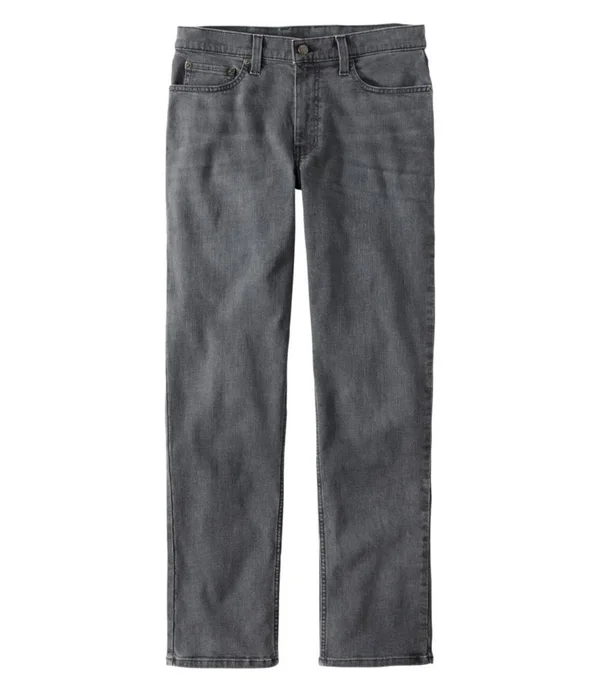 Men's BeanFlex Jeans, Standard Fit Gray 34x34, L.L.Bean