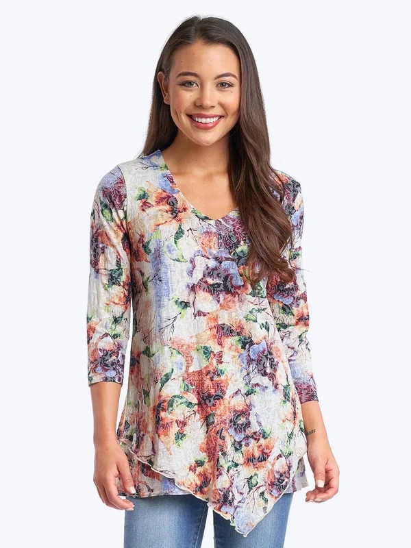 Becki Cotton Burnout Devon Tunic- Wash, Xs