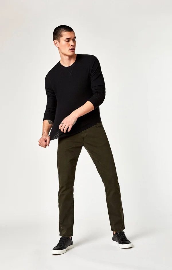 Mavi Men's Zach Twill Jeans - Dark Green - Size 38x30