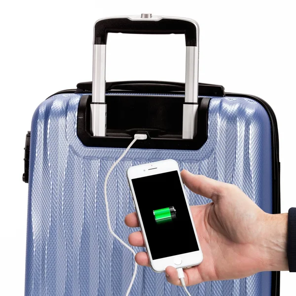 Swissgear 20 Energie USB Port Polycarb Hardside Suitcase - Periwinkle (Purple)