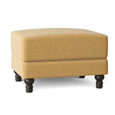 Birch Lane Montgomery 31x22 Rectangle Standard Ottoman Body Fabric: Nobletex Gold