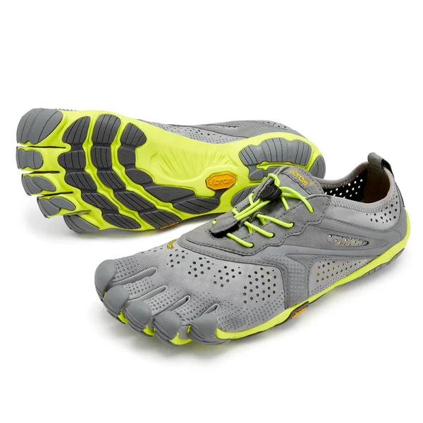Vibram Men's V Running Shoe - Grey/Yellow, 14-15
