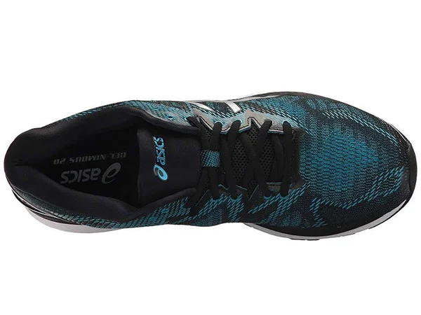 Asics Men's Gel Nimbus 20 - Island Blue - White - Black - 10 - D