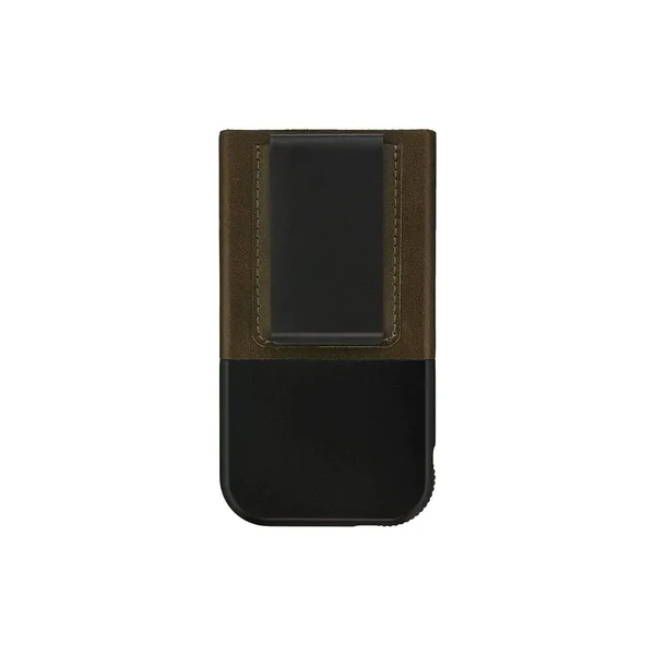 Andar - The Pilot - RFID Blocking Wallet - Full Grain Oil Waxed Leather - Olive, Money Clip