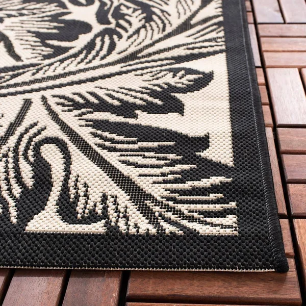 Safavieh Courtyard CY2996-3901 5&3x22 x 7&7x22 Sand - Black Area Rug