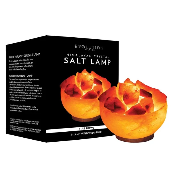 Evolution Salt Lamp, Himalayan Crystal, Fire Bowl