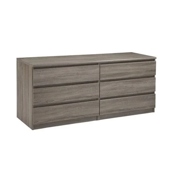 Tvilum Scottsdale 6 Drawer Double Dresser - Truffle