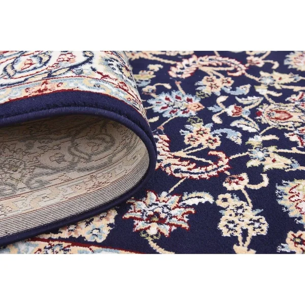 Unique Loom Leeds Narenj Area Rug - 5& 0 x 5& 0 Round - Burgundy