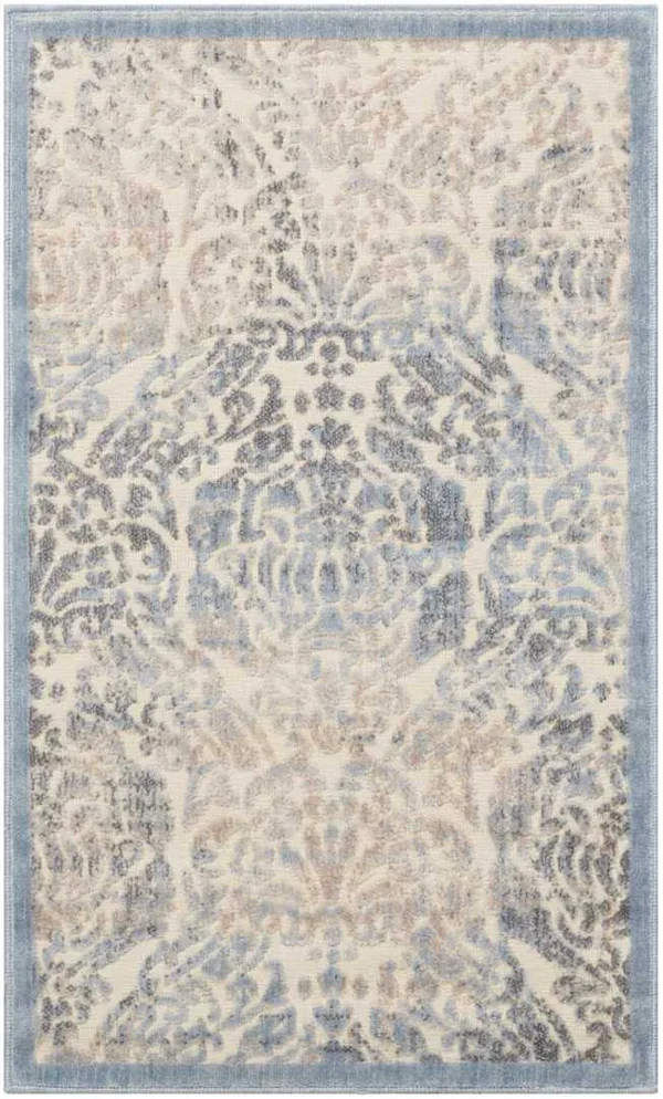 Nourison Graphic Illusions Area Rug, Grey, 5&3x22 x 7&5x22