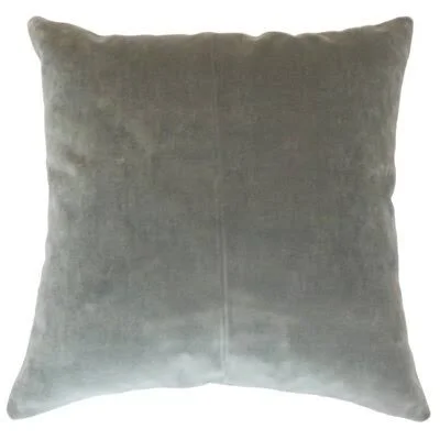 Markesan Solid Cotton Throw Pillow Mercer41 Size: Height(24x22) x Width(24x22), Color: Gray