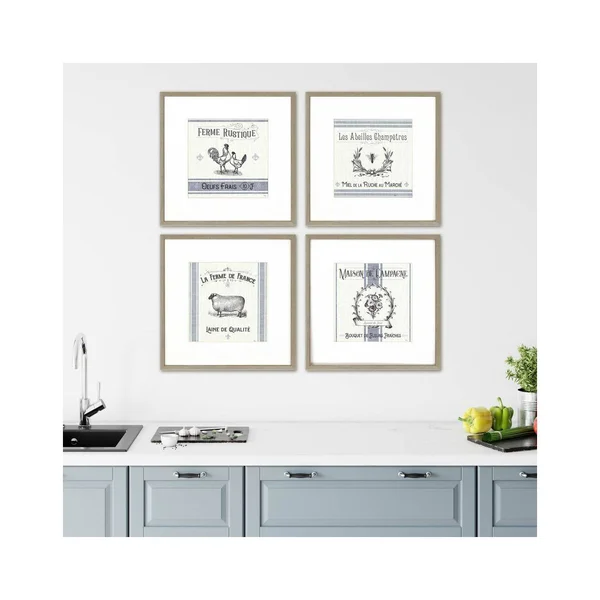 French Farmhouse, Set/4, Paragon 14134