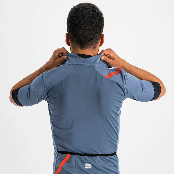 Sportful Fiandre Light NoRain Short Sleeve Jacket - XL - Blue Sea