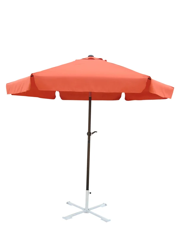 International Caravan 8& Aluminum Umbrella in Terra Cotta