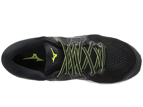 Mizuno Wave Sky 2 Men's Running Shoes, Black/Yellow, Size: 7.5