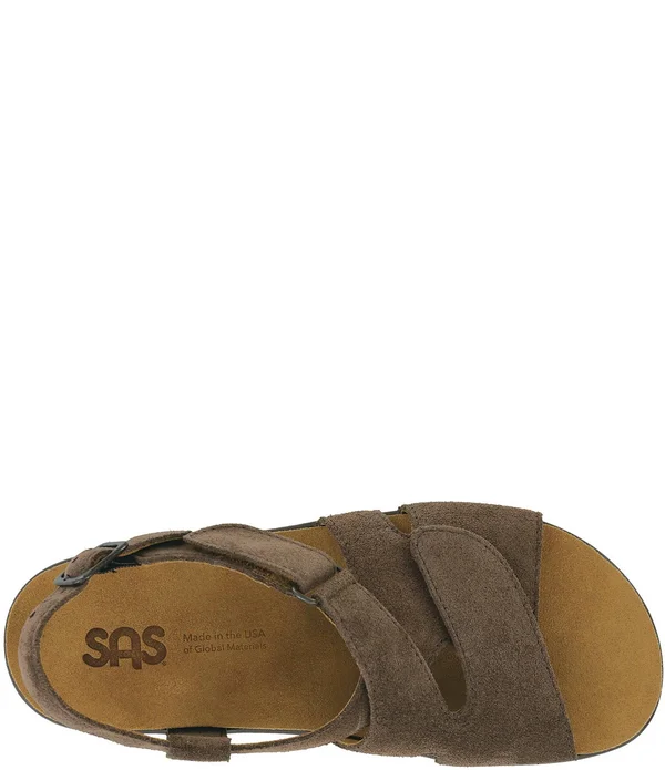 SAS Shoes Huggy Cross Strap Sandal Teddy, 6, M