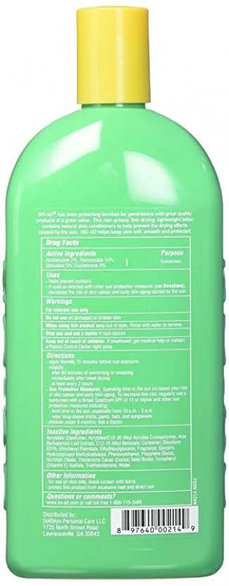 No-ad Sunscreen Lotion SPF 30 - 16 fl oz (2 Pack)