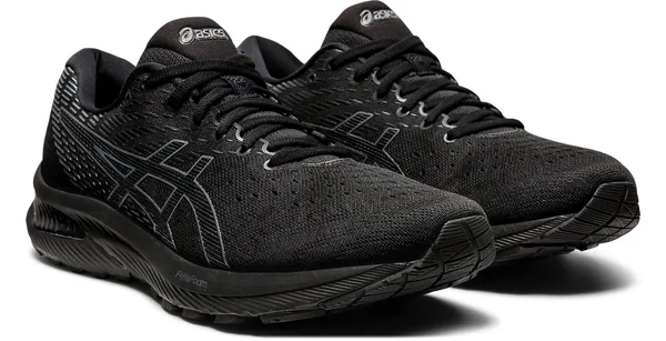 Asics GEL-Cumulus 22 Black/Grey Men's Running Shoes, Size: 9.5