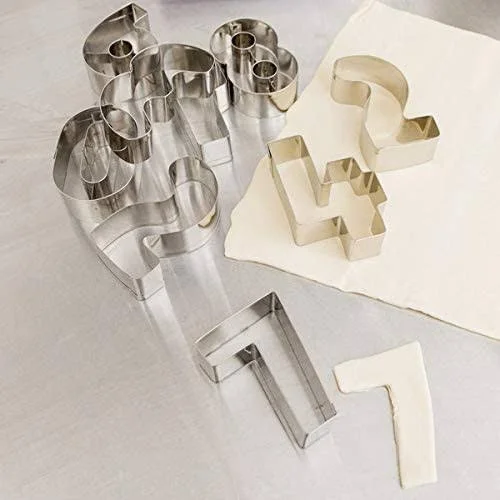 Ateco 7803 Stainless Steel 9 PC Number Cutter Set, Bakeware (2 Set)