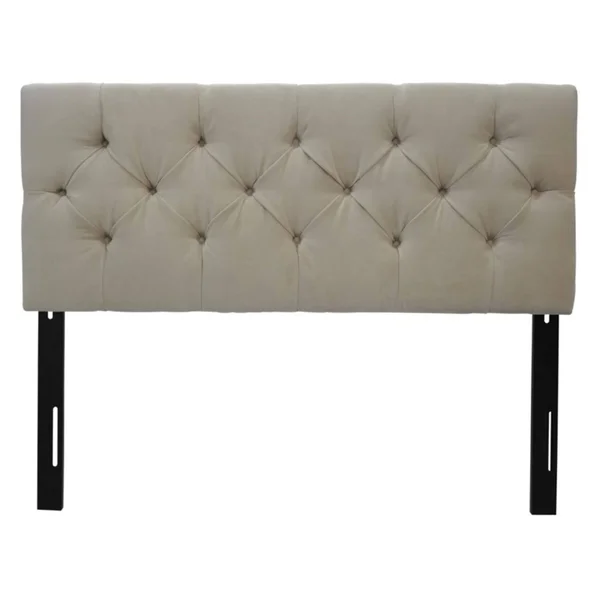 Sole Designs Jackie Upholstered Headboard Pearl - Size: Twin