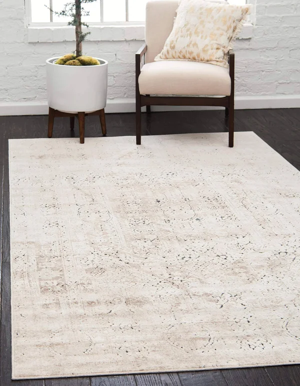 Unique Loom Quincy Chateau Area Rug (4& x 6& - Beige)