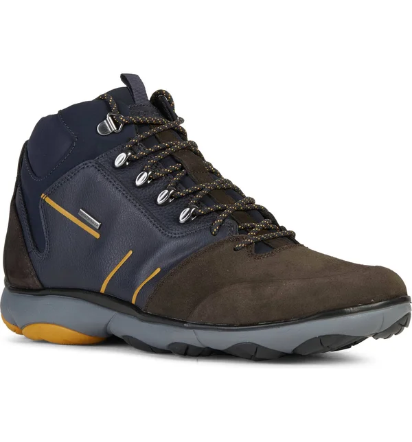 Men's Geox Nebula 4x4 Mid Waterproof Boot, Size 10US - Brown