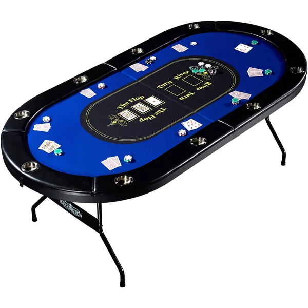Barrington 10-Player Poker Table - Blue