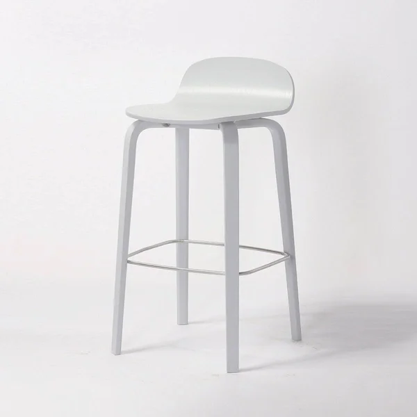 MOS Elsa Modern Wooden Counter Stool - White - Counter Height