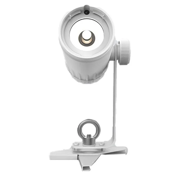 Chauvet DJ EZ Pin 4 Pack LED Spot Stage Lighting + Hurricane Pro Fog Machine, White