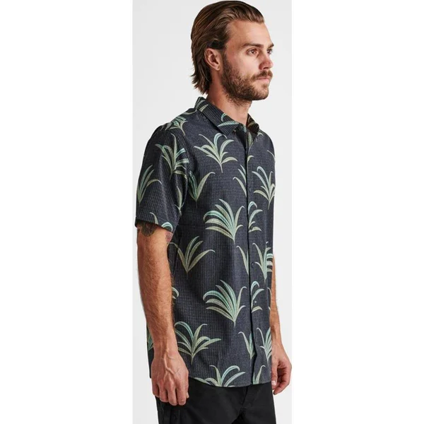 Roark Bless Up Mechanical Stretch Shirt - Forest, X-Large