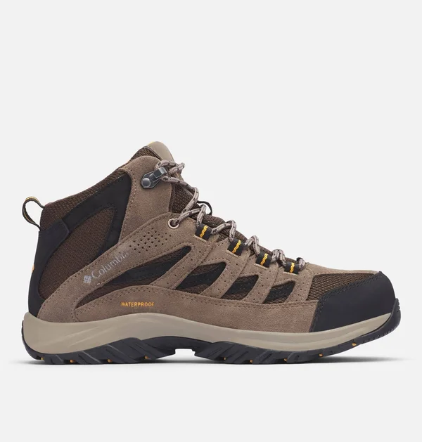Columbia Crestwood Mid Men's Waterproof Hiking Boots, 10 Wide, Cordovan