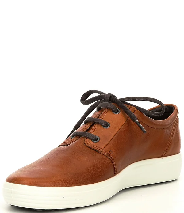 Ecco Mens Soft 7 Plain Toe Sneaker