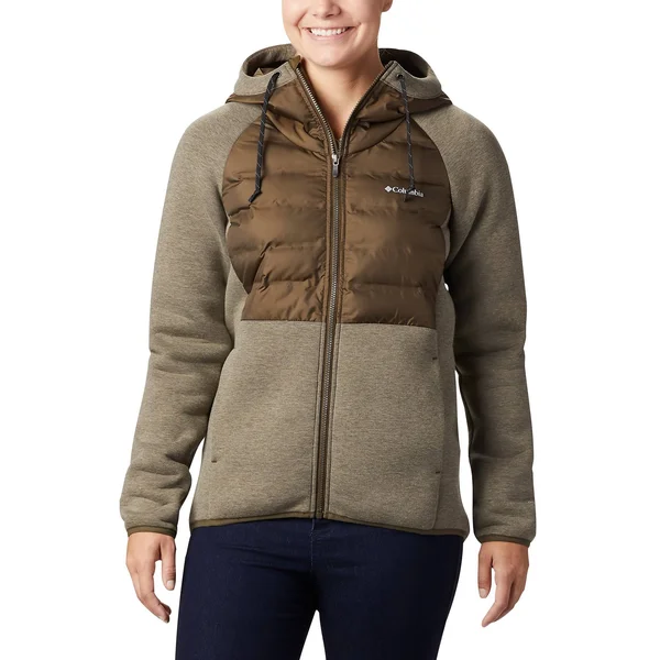 Columbia Women's Northern Comfort Hybrid Hoodie - Large - Olive Green