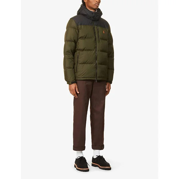 Polo Ralph Lauren Men's Recycled Jacket - Company Olive/Polo Black - M