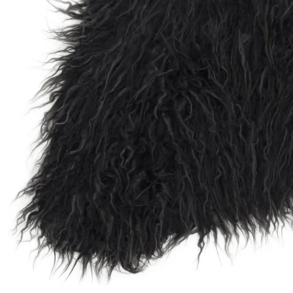 Alexander Home Rustic Faux Fur Shaped Curly Hair Shag Area Rug - Size: 3& x 5&, Beige