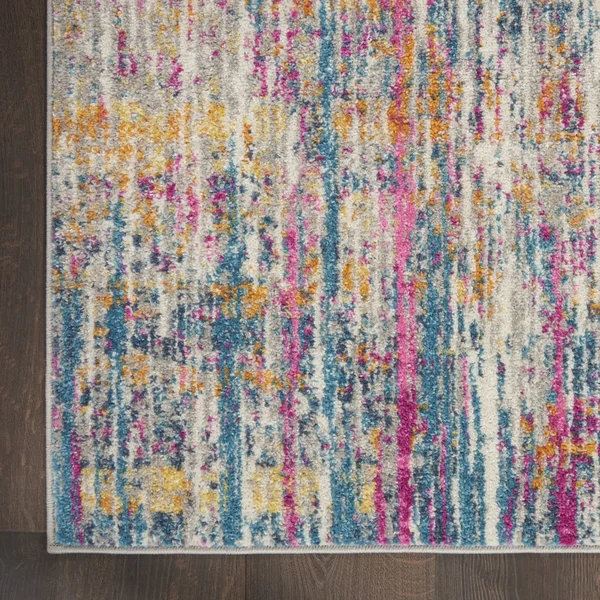 Nourison PSN09 Passion Ivory/Multi Area Rug- 9& x 12&