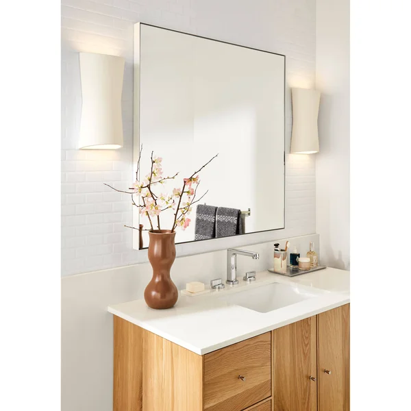 Room & Board, Modern Infinity Mirror 2D 24W 36H in Ocean Blue