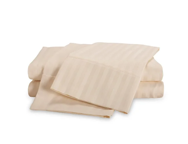 400 Thread Count Cotton Striped Sheet Set - Twin - Ivory - by eLuxury